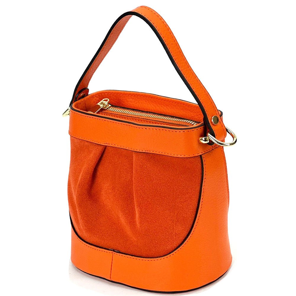 Marina Leather Bucket Bag - Leather Italiano
