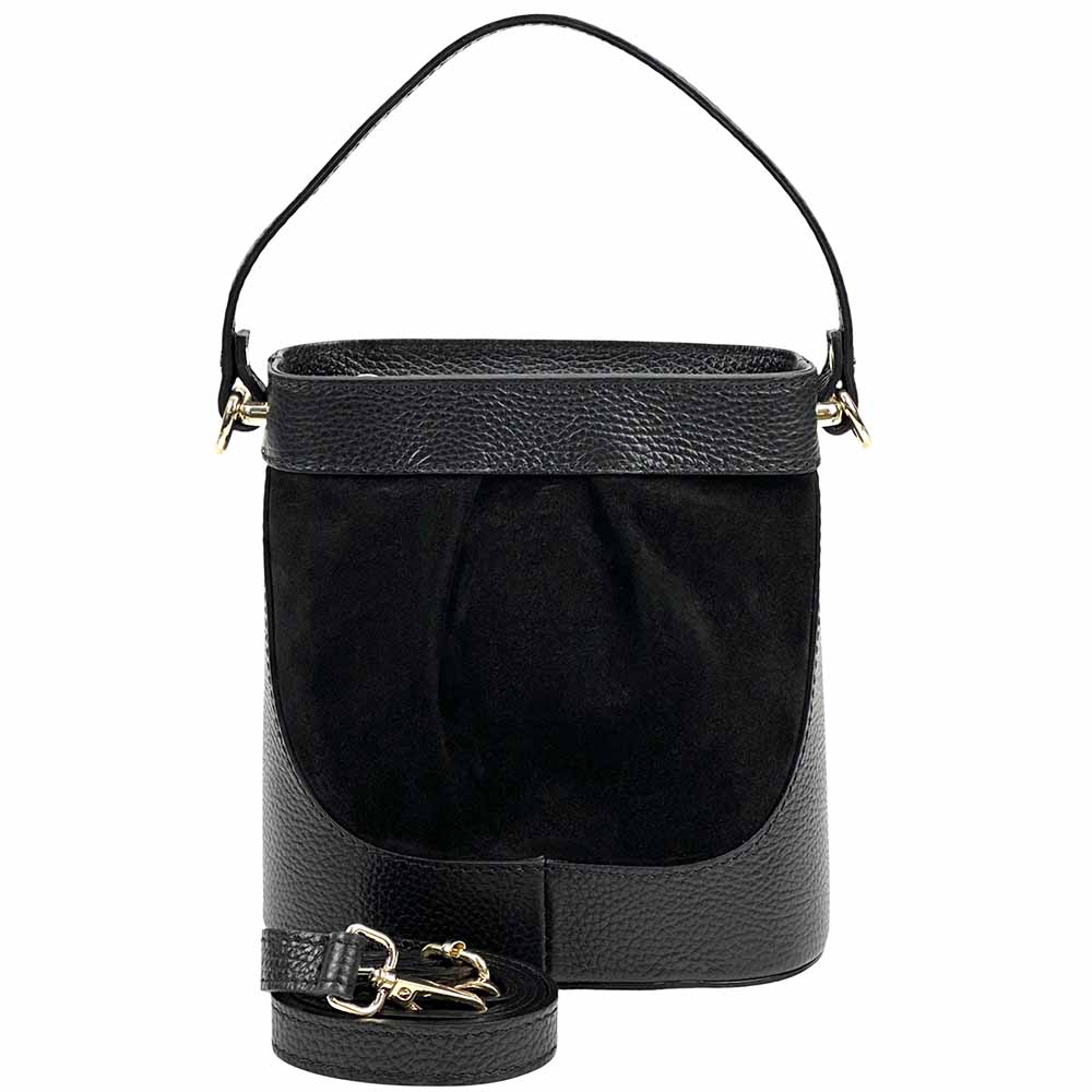 Marina Leather Bucket Bag - Leather Italiano