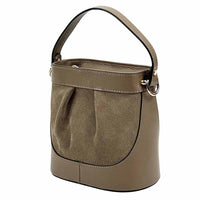 Marina Leather Bucket Bag - Leather Italiano