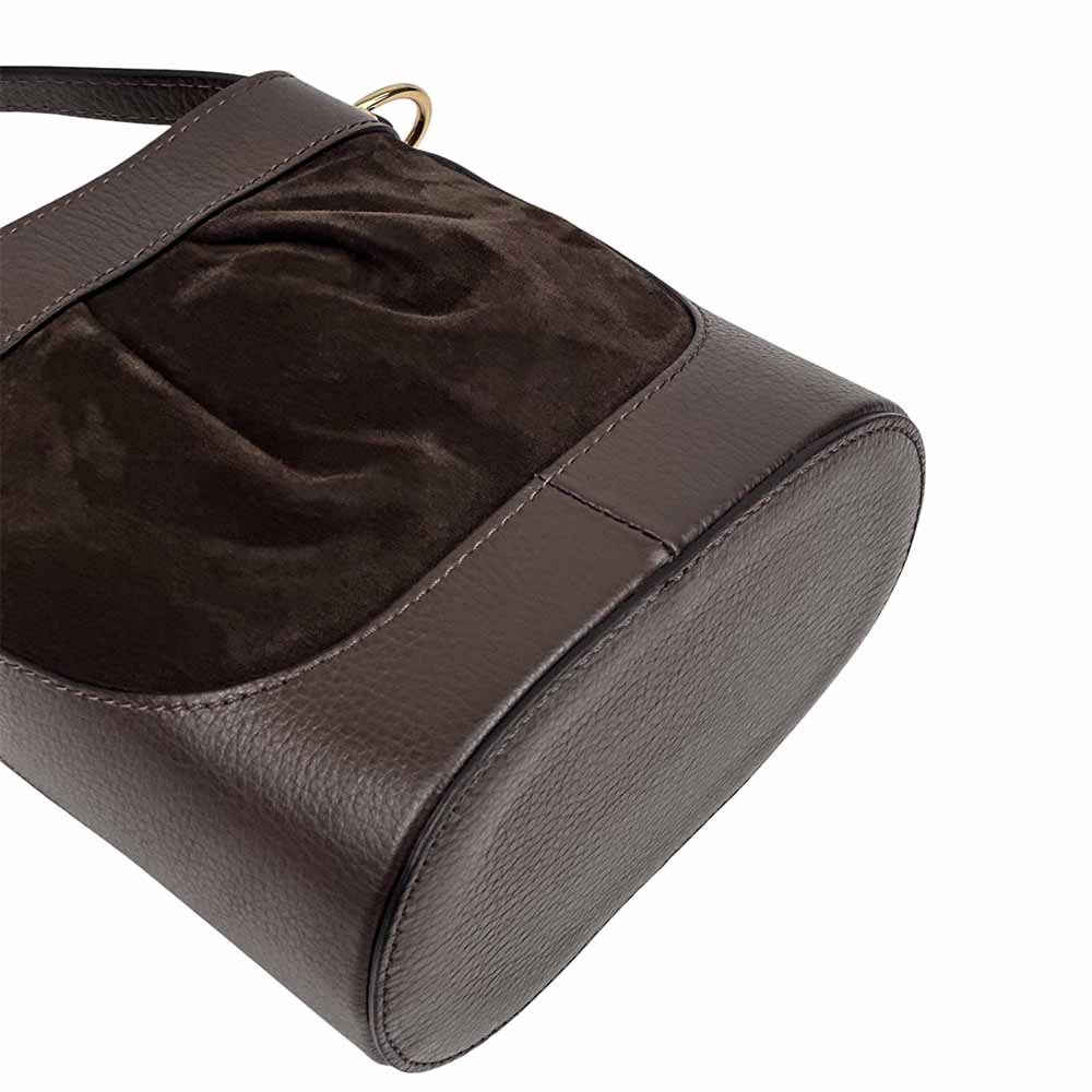 Marina Leather Bucket Bag - Leather Italiano