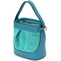 Marina Leather Bucket Bag - Leather Italiano