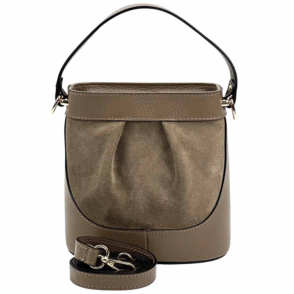 Marina Leather Bucket Bag - Leather Italiano