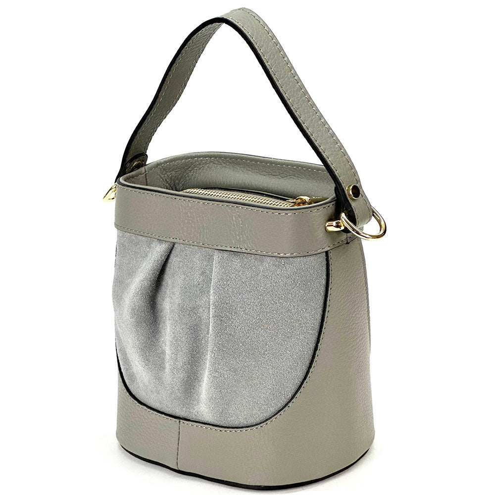 Marina Leather Bucket Bag - Leather Italiano