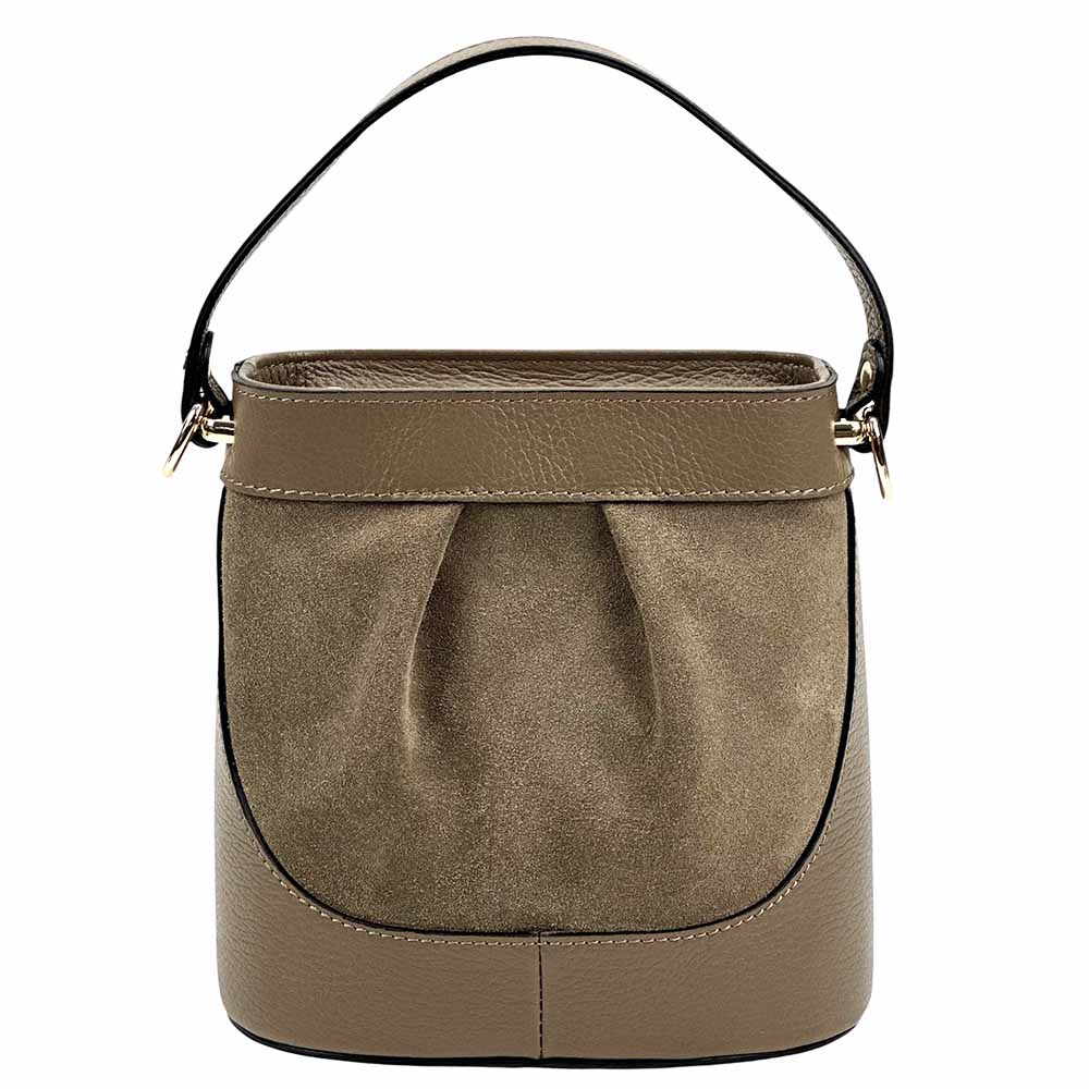 Marina Leather Bucket Bag - Leather Italiano