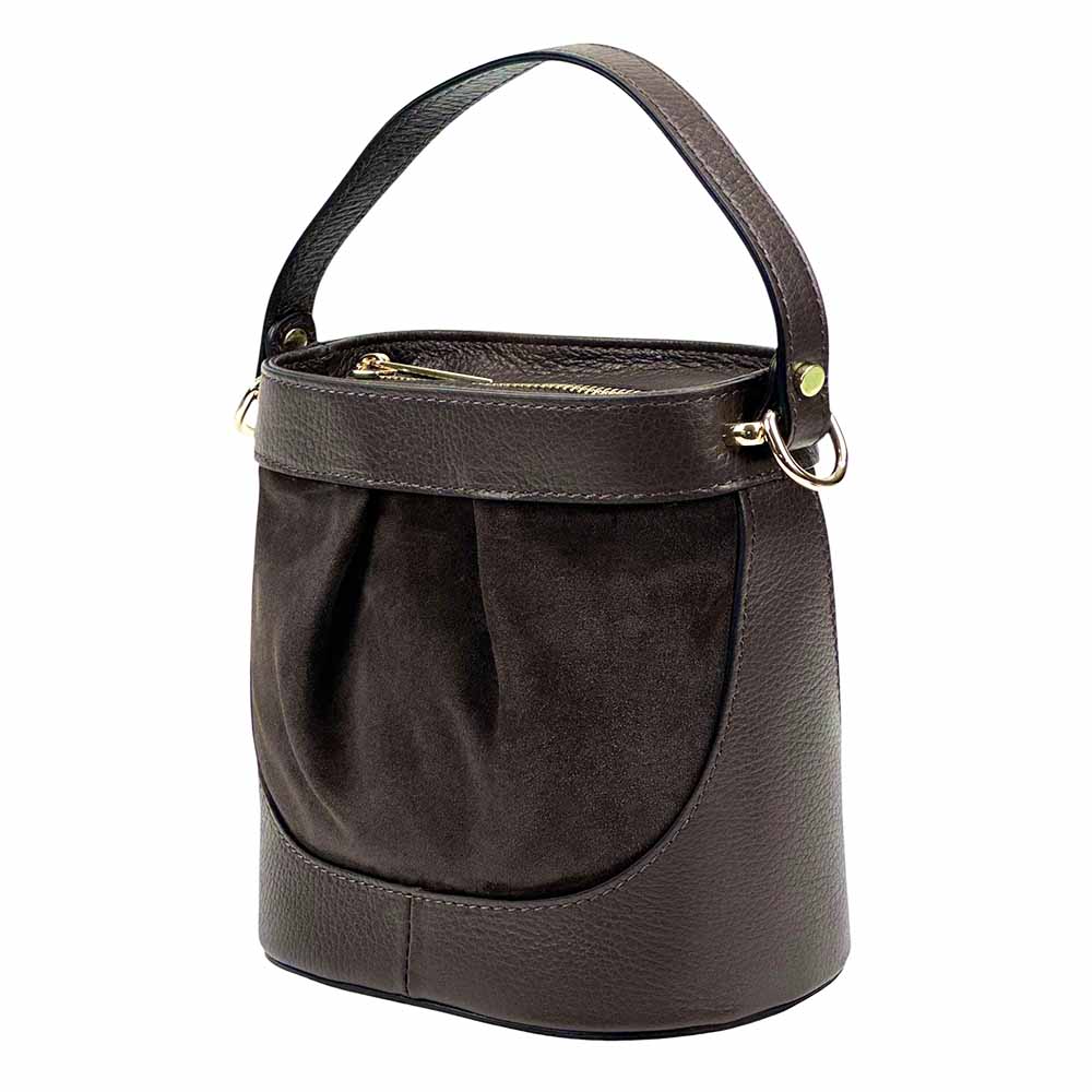 Marina Leather Bucket Bag - Leather Italiano