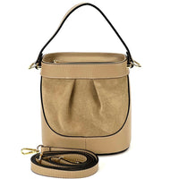 Marina Leather Bucket Bag - Leather Italiano