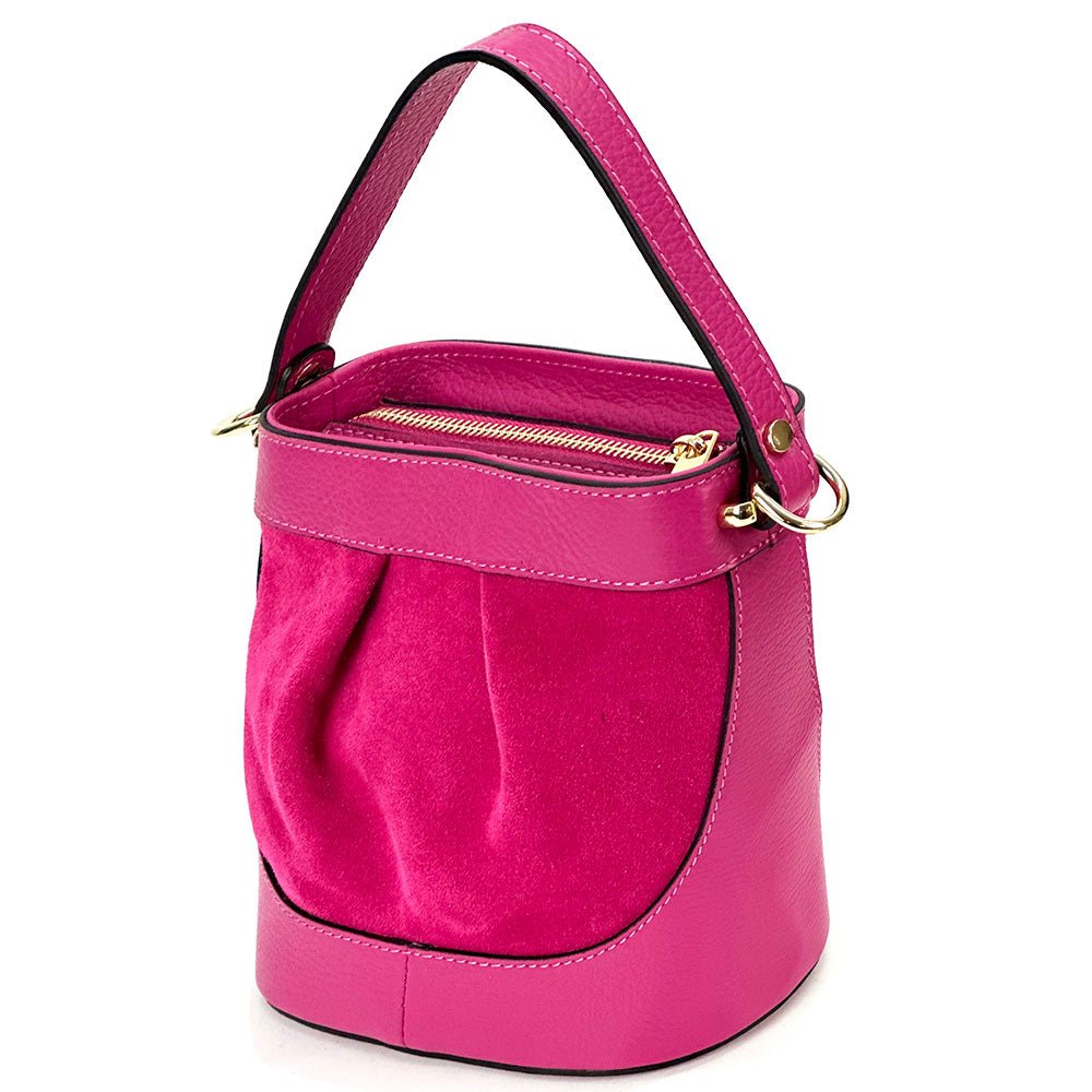 Marina Leather Bucket Bag - Leather Italiano