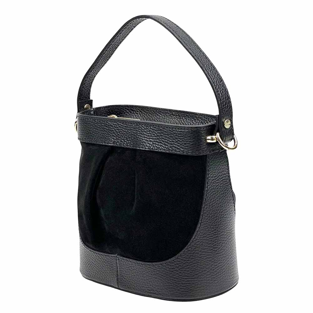 Marina Leather Bucket Bag - Leather Italiano
