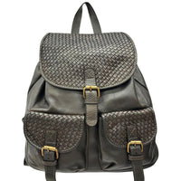 Marinella Washed Cow Leather Backpack - Leather Italiano