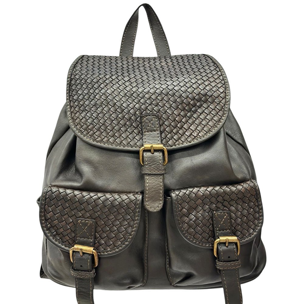 Marinella Washed Cow Leather Backpack - Leather Italiano