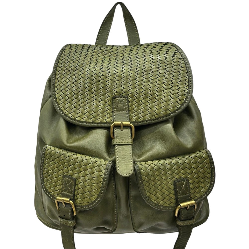 Marinella Washed Cow Leather Backpack - Leather Italiano