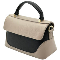 Maristella Italian Cow Leather Mini Top Handle Bag - Leather Italiano