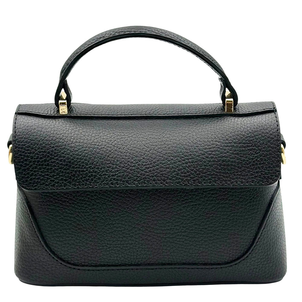 Maristella Italian Cow Leather Mini Top Handle Bag - Leather Italiano