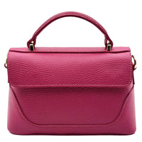 Maristella Italian Cow Leather Mini Top Handle Bag - Leather Italiano
