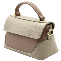 Maristella Italian Cow Leather Mini Top Handle Bag - Leather Italiano