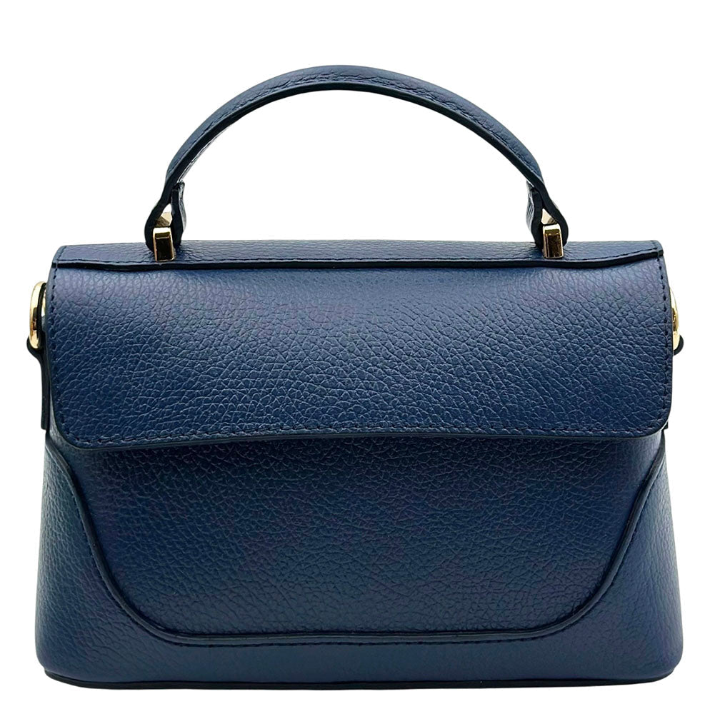 Maristella Italian Cow Leather Mini Top Handle Bag - Leather Italiano