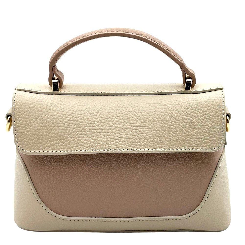 Maristella Italian Cow Leather Mini Top Handle Bag - Leather Italiano