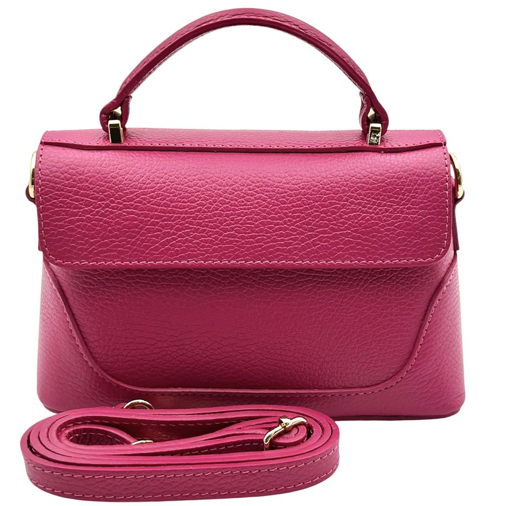 Maristella Italian Cow Leather Mini Top Handle Bag - Leather Italiano