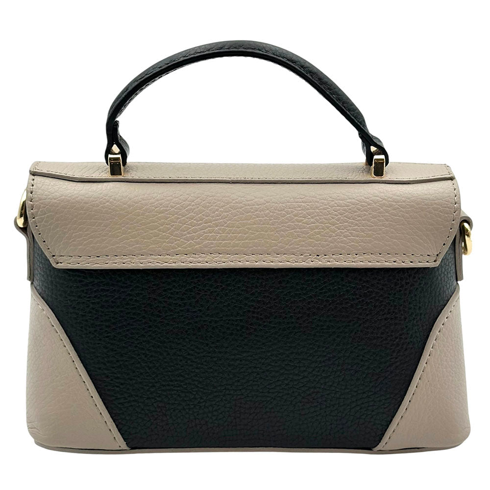 Maristella Italian Cow Leather Mini Top Handle Bag - Leather Italiano