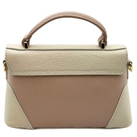 Maristella Italian Cow Leather Mini Top Handle Bag - Leather Italiano