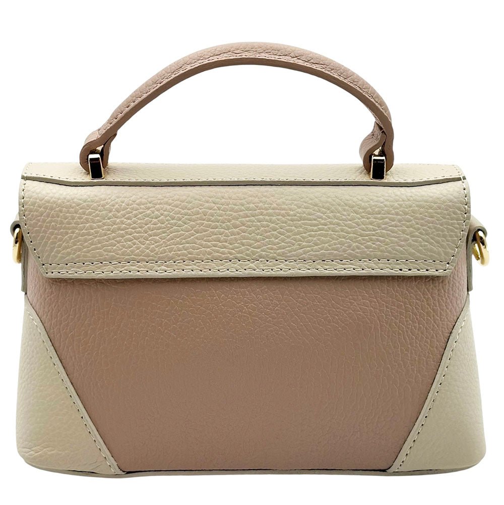 Maristella Italian Cow Leather Mini Top Handle Bag - Leather Italiano