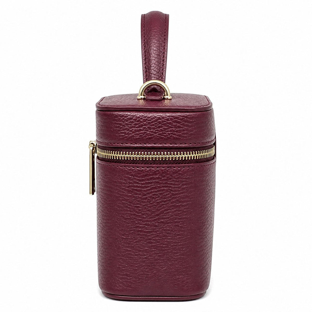 Marzia Structured Italian Leather Vanity & Crossbody Bag - Leather Italiano