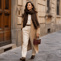 Marzia Structured Italian Leather Vanity & Crossbody Bag - Leather Italiano