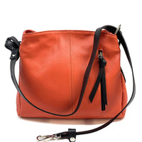 Mélie Italian Calfskin Leather Bag – Elegant Hobo with Dual Compartments - Leather Italiano