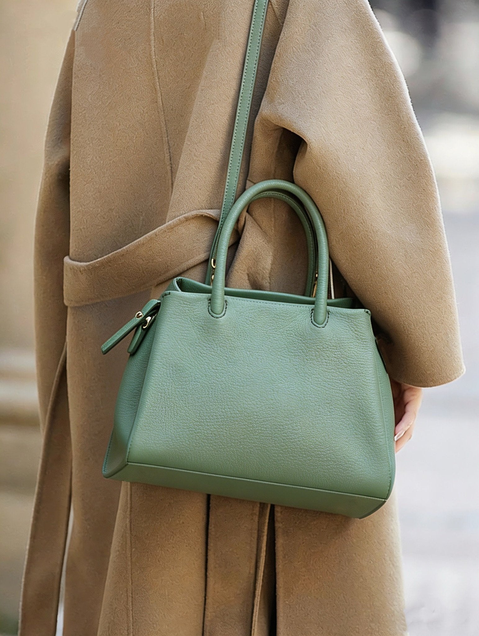 Melisara Italian Cow Leather Handbag - Leather Italiano