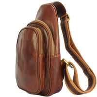 Men's Italian Calfskin Leather Waist Bag - Leather Italiano