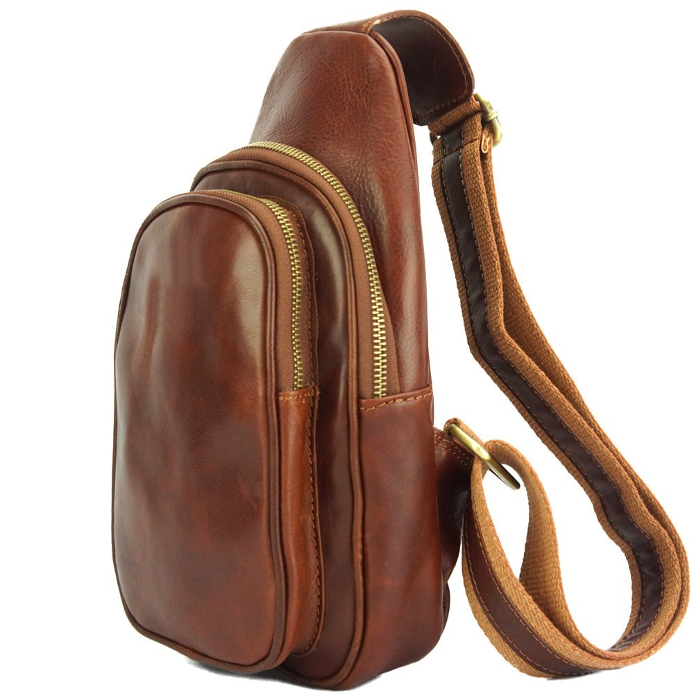 Men's Italian Calfskin Leather Waist Bag - Leather Italiano