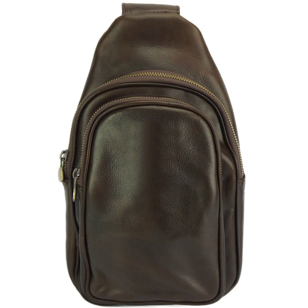 Men's Italian Calfskin Leather Waist Bag - Leather Italiano