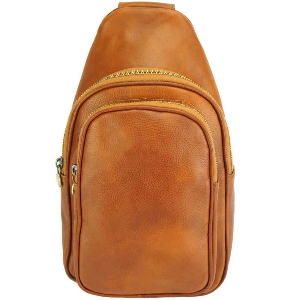Men's Italian Calfskin Leather Waist Bag - Leather Italiano