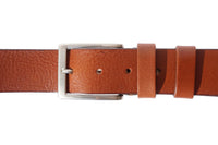 Men’s Italian Full - Grain Leather Belt – Handmade in Tuscany (4 cm) - Leather Italiano