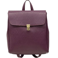 Michela Minimalist Italian Leather Backpack - Leather Italiano