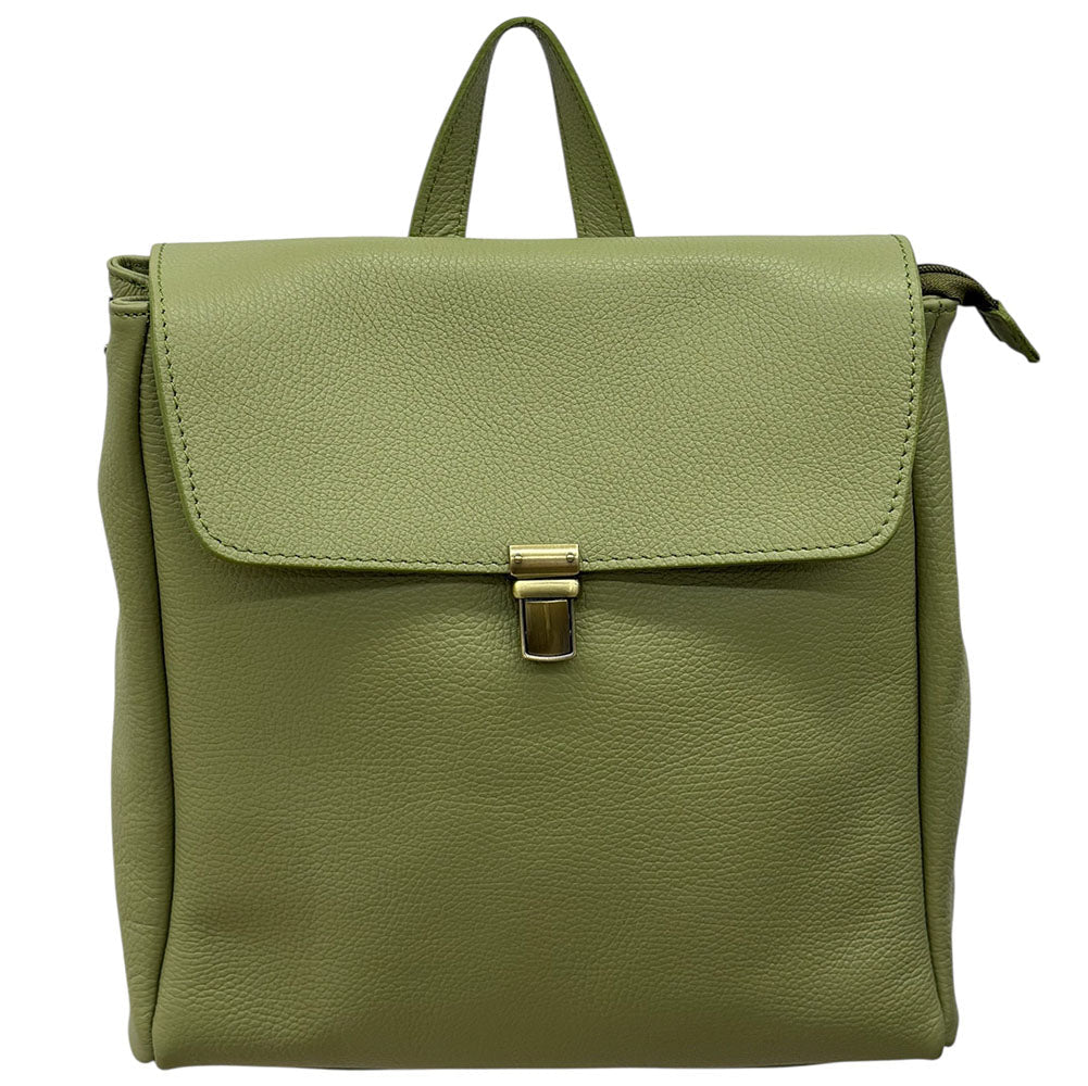 Michela Minimalist Italian Leather Backpack - Leather Italiano
