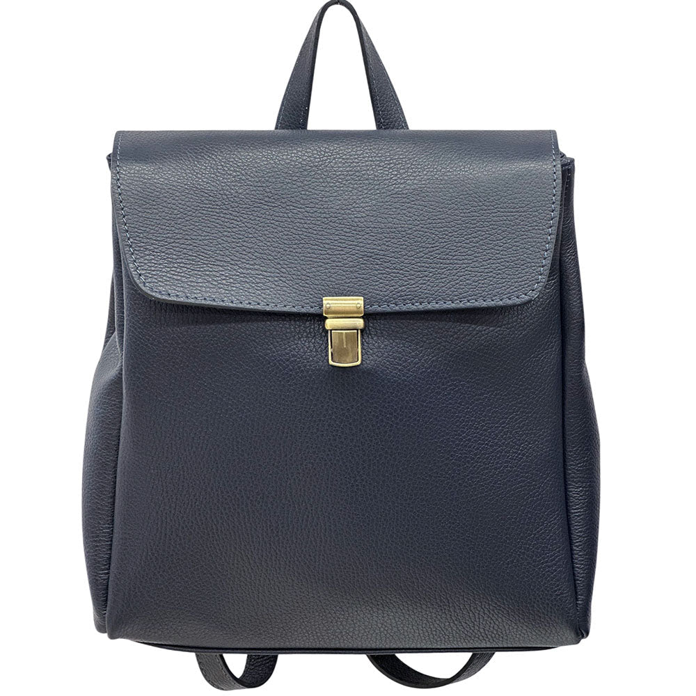 Michela Minimalist Italian Leather Backpack - Leather Italiano