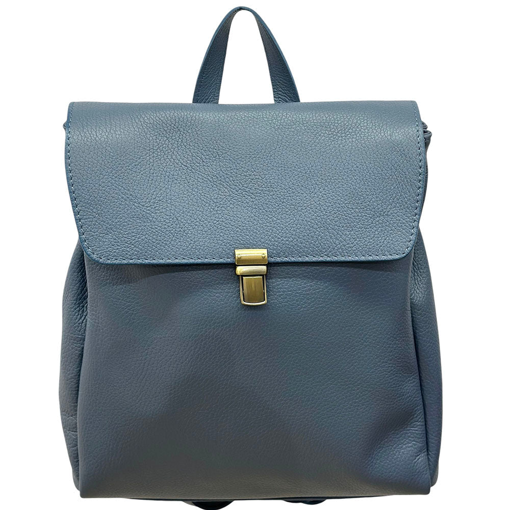 Michela Minimalist Italian Leather Backpack - Leather Italiano