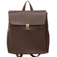 Michela Minimalist Italian Leather Backpack - Leather Italiano