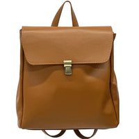 Michela Minimalist Italian Leather Backpack - Leather Italiano