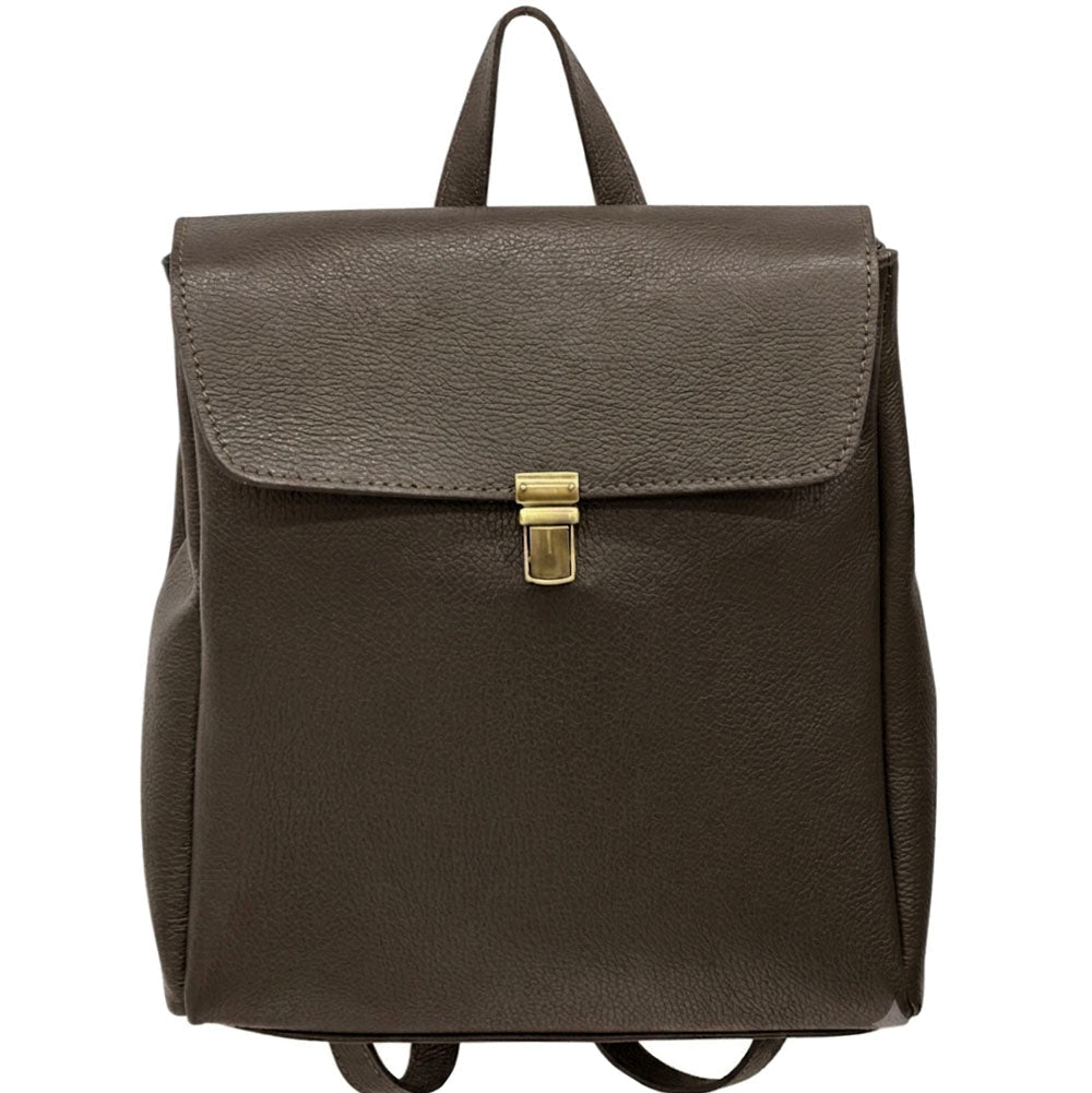 Michela Minimalist Italian Leather Backpack - Leather Italiano