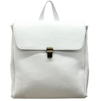 Michela Minimalist Italian Leather Backpack - Leather Italiano