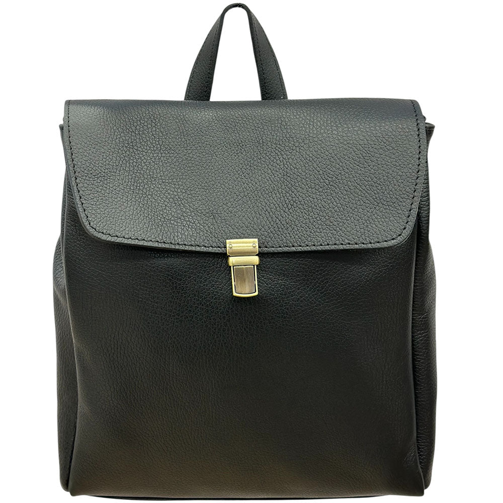 Michela Minimalist Italian Leather Backpack - Leather Italiano