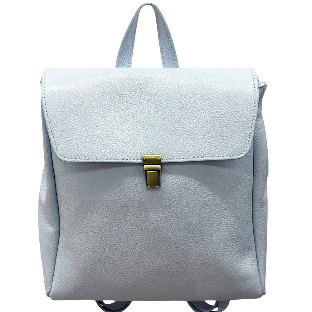 Michela Minimalist Italian Leather Backpack - Leather Italiano