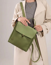 Michela Minimalist Italian Leather Backpack - Leather Italiano