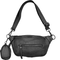 Milo Washed Cow Leather Belt Bag with Coin Pouch - Leather Italiano
