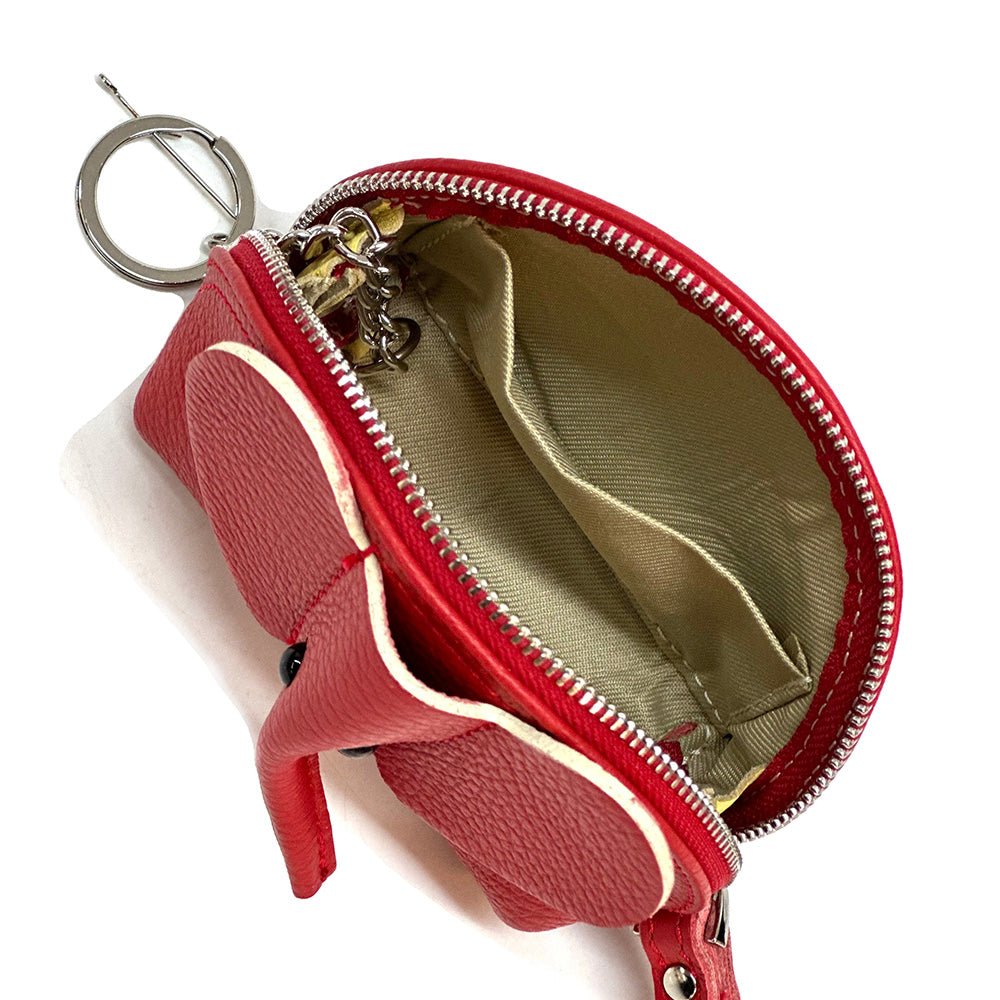 Mini Italian Leather Elephant Pouch – Playful Leather Coin & Key Pouch - Leather Italiano