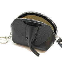Mini Italian Leather Elephant Pouch – Playful Leather Coin & Key Pouch - Leather Italiano