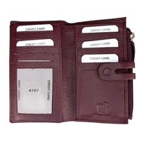 Mirello Cow Leather Zip Wallet - Leather Italiano
