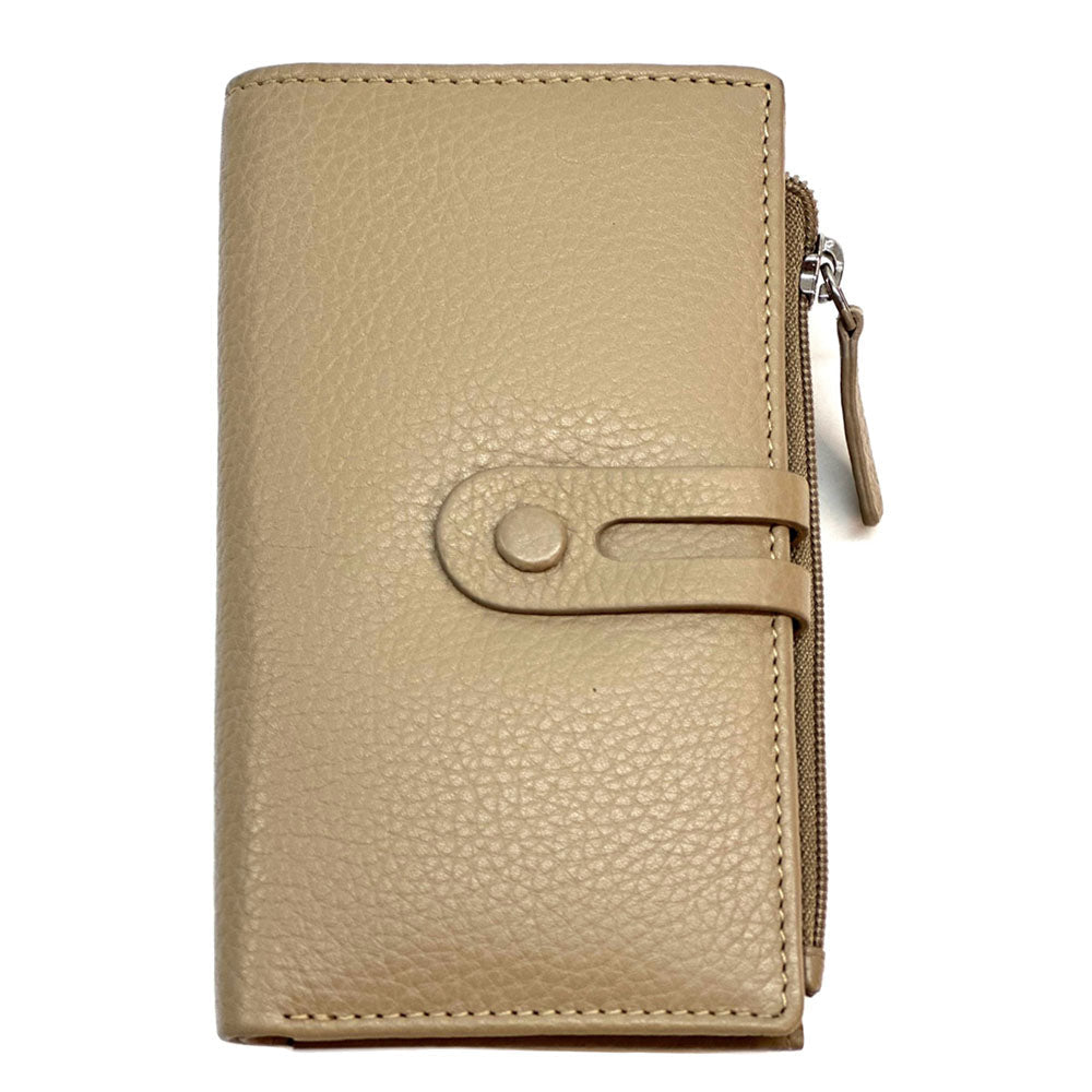 Mirello Cow Leather Zip Wallet - Leather Italiano